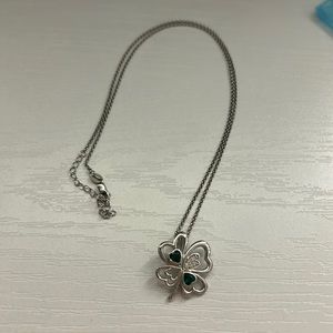 Shamrock necklace - silver